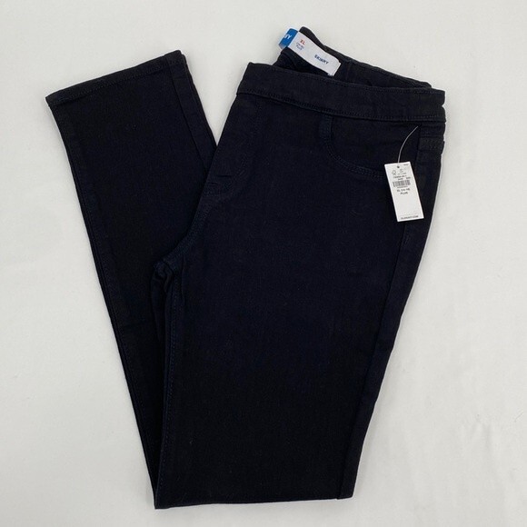 Old Navy Stretch Built-In Tough Skinny Denim Jeans Black Size XL 14-16 Plus - Picture 1 of 8